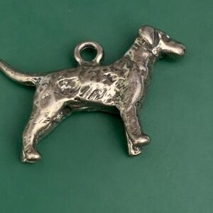 .925 Retriever Dog Sterling Silver Jewelry Charm #family pet